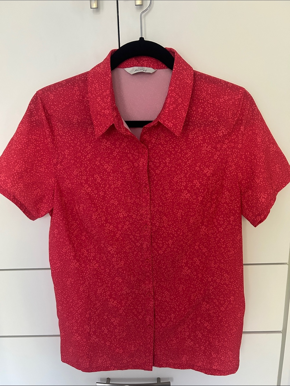 Active USA Red Short-Sleeve Men's Shirt Jersey